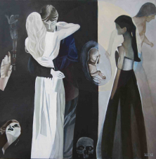 THE MUSIC OF LIFE</br>Oil on canvas, 150 x 150 cm, 2012