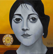ZEITLOSES GESICHT</br >Öl auf Leinwand, 90 x 90 cm, 2012