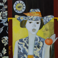 EWIGER VORABEND</br >Öl auf Leinwand, 40 x 40 cm, 2011