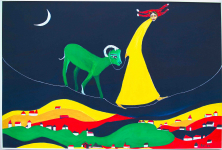 GRENZGÄNGER</br >Acryl auf Leinwand, 30 x 60 cm, 2005