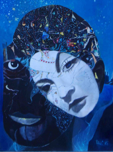 WESENSVERWANDT</br >Mischtechnik auf Leinwand, 80 x 60 cm, 2015