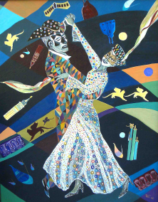 VENETIAN WALTZ</br>Acryl on canvas, 90 x 70 cm, 2006