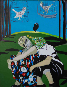 DIE VERWANDLUNG II</br>Öl auf Leinwand, 100 x 80 cm, 2004