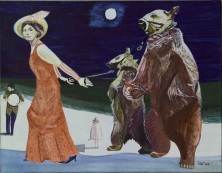 VON ZIRKUS ZU ZIRKUS</br >Acryl auf Leinwand, 90 x 70 cm, 2007