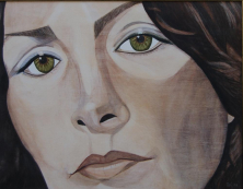 SELBSTPORTRÄT</br >Mischtechnik auf Leinwand, 70 x 90 cm, 2005
