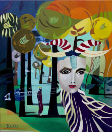 ALLES IST MÖGLICH</br >Öl auf Leinwand, 140 x 120 cm, 2022
