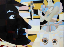 DER SANDMANN</br>Öl auf Leinwand, 120 x 160 cm, 2015
