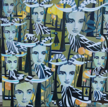 ENTFREMDUNG</br >Öl auf Leinwand, 90 x 90 cm, 2009