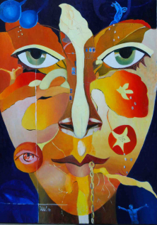 FLIEGE BEI RAUMEM WIND</br>Öl auf Leinwand, 140 x 100 cm, 2014