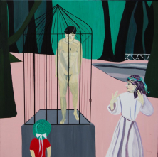 MÄRCHEN</br>Acryl auf Leinwand, 90 x 90 cm, 2004