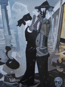 DANZA LUGUBRE </br >Öl auf Leinwand, 120 x 140 cm, 2020