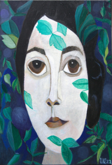 AN EINEM GEHEIMEN ORT</br >Öl auf Leinwand, 80 x 60 cm, 2022
