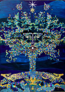 HERR DER WASSERSCHLANGEN</br>Mischtechnik auf Leinwand, 140 x 100 cm, 2008