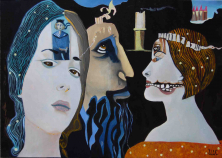 PARALLEL UNIVERSUM</br>Öl auf Leinwand, 120 x 140 cm, 2018