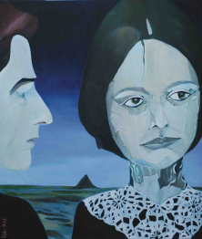 UNTER DER OBERFLÄCHE</br >Öl auf Leinwand, 140 x 120 cm, 2012