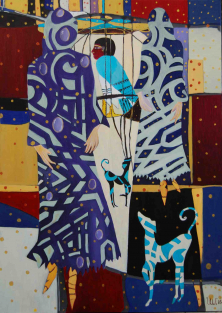 DIE DOMINANZ DER OBERFLÄCHE</br >Öl auf Leinwand, 140 x 100 cm, 2018