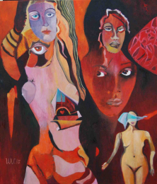 ALBTRAUM</br >Mischtechnik auf Leinwand, 140 x 120 cm, 2015