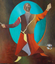 DER WÄCHTER</br>Öl auf Leinwand, 140 x 120 cm, 2014