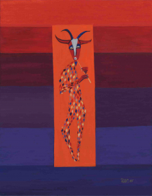 STUNDE DES PAN</br >Acryl auf Leinwand, 90 x 70 cm, 2006