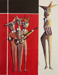 SERENADE</br >Mischtechnik auf Leinwand, 90 x 70 cm, 2006