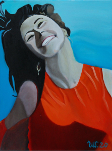 DIE WUNDERBARE LEICHTIGKEIT DES SEINS | PORTRAIT MARINA</br >Öl auf Leinwand, 80 x 60 cm, 2020