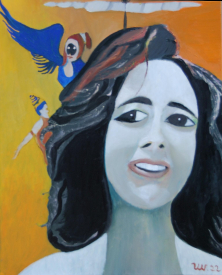 DAS LEBEN IST EINE FASZINIERENDE REISE | PORTRAIT ANJA</br >Öl auf Leinwand, 80 x 60 cm, 2022