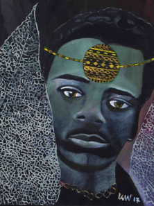 PRINCE OF THE DARK DEEP WOODS</br >Oil on canvas, 80 x 60 cm, 2017