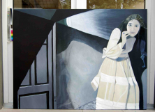 DIE VERBOTENE TÜR</br>Öl auf Leinwand, 120 x 160 cm, 2011