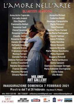 Mostra L' AMORE NELL ARTE, MILANO ART GALLERY 2021