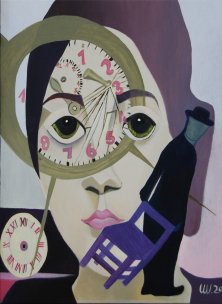 PRELUDE TO ETERNITY</br >Oil on canvas, 135 x 100 cm, 2020