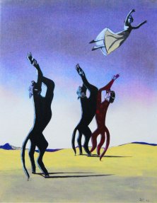 SUMMERSAULTS</br >Mischtechnik auf Papier, 65 x 50 cm, 2002
